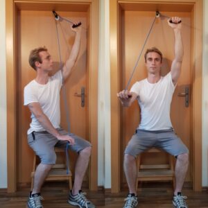 Physiotherapy shoulder pulley exercises